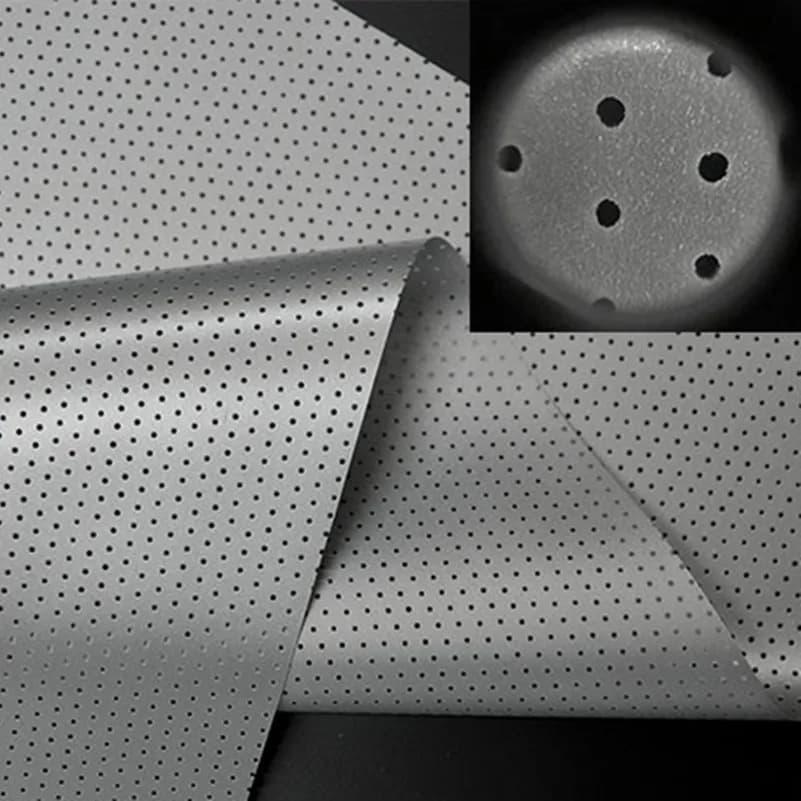 Trinovisuals Schermo per proiettore elettrico da incasso a soffitto con superficie di trasparenza acustica perforata 4K 3D ad alta definizione
