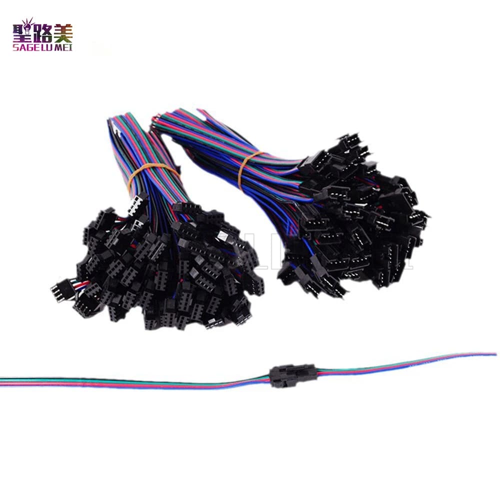 2pin 3pin 4pin 5pin ha condotto il connettore Maschio/femmina JST SM 2 3 4 5 Pin Spina Connettore del cavo di Legare per la luce di striscia del led Driver Della Lampada CCTV