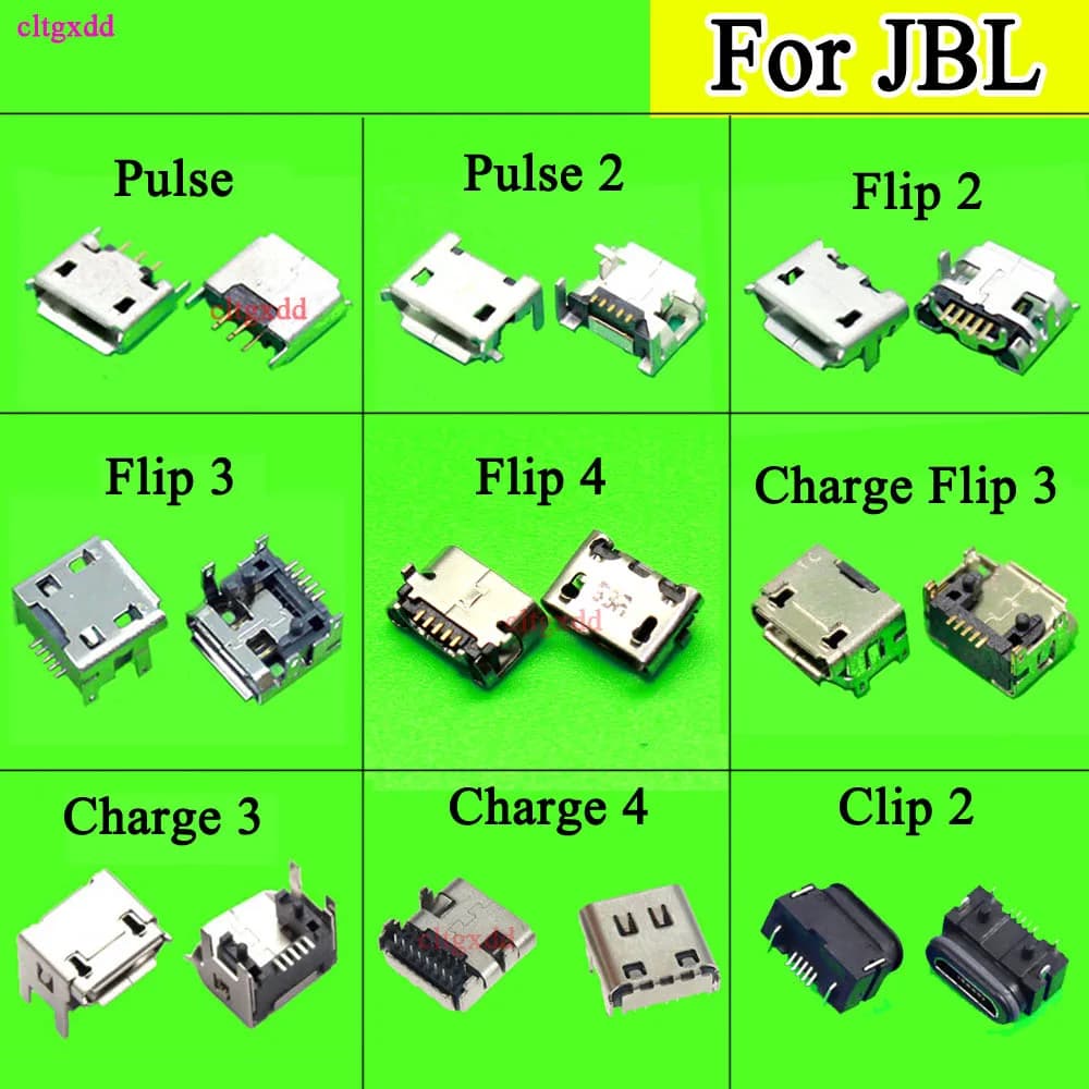 Per JBL charge 4 FLIP 3 4 2 Pulse 2 flip4 clip2 Altoparlante Bluetooth Mini Micro USB Jack Connettore di Ricarica Spina di Alimentazione Parti di Riparazione