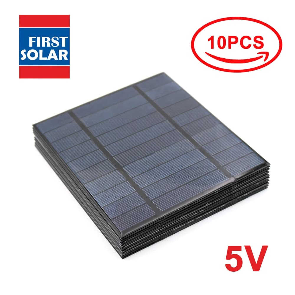 10 pz x 5 V CC Pannello Solare Power bank 150 160 200 250 500 840 mA Pannello Solare 5 V Mini Batteria Solare caricatore del telefono cellulare portatile