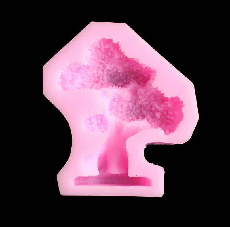 Albero di pino stampo gel di silice FAI DA TE caramelle morbide, argilla, Candela Fragranza, stampo in resina epossidica, decorativo artigianato mold