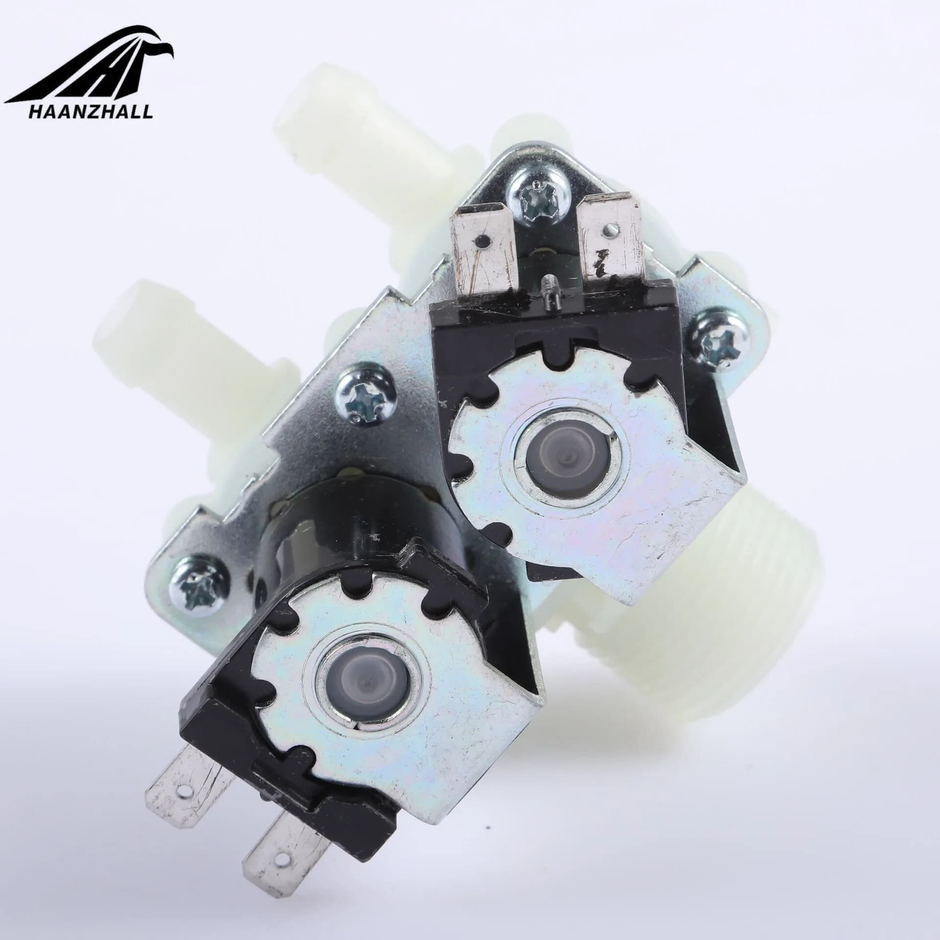 Valvola Solenoide Elettrica a Doppio Ingresso DN20 G3/4 1 In 2 DC 12V 24V AC 220V Normalmente Chiusa per Lavatrice