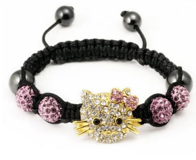 10 millimetri 3 pz/lotto b453 gatto bianco misto di Argilla Micro Della Discoteca Pavimenta Il branello della Sfera Dei Braccialetti Dei Braccialetti per il Commercio All'ingrosso di cristallo