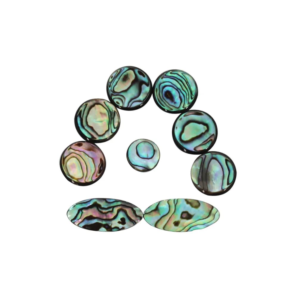 9 Pcs/Set Saxophone Finger Buttons Woodwind Musical Instrument Accessories Natural Abalone Shell Key for Alto Tenor Soprano Sax
