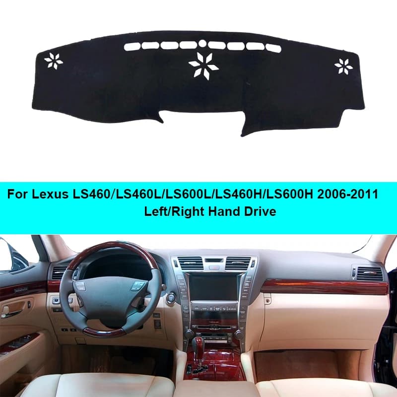 Per Lexus LS460 LS460L LS600L LS460H LS600H 2006- 2011 2 Strati di Auto Cruscotto Copertura Tappeto Del Capo Tappetini Pad Tappeto dashmat Tenda Da Sole