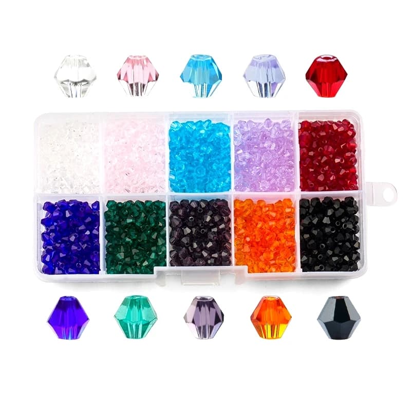 Wholesale 4mm/6mm Bicone Beads Glass Beads Crystal Beads Bead Faceted Austria 5238 Beads for Jewelry Making DIY Jewelry Findings