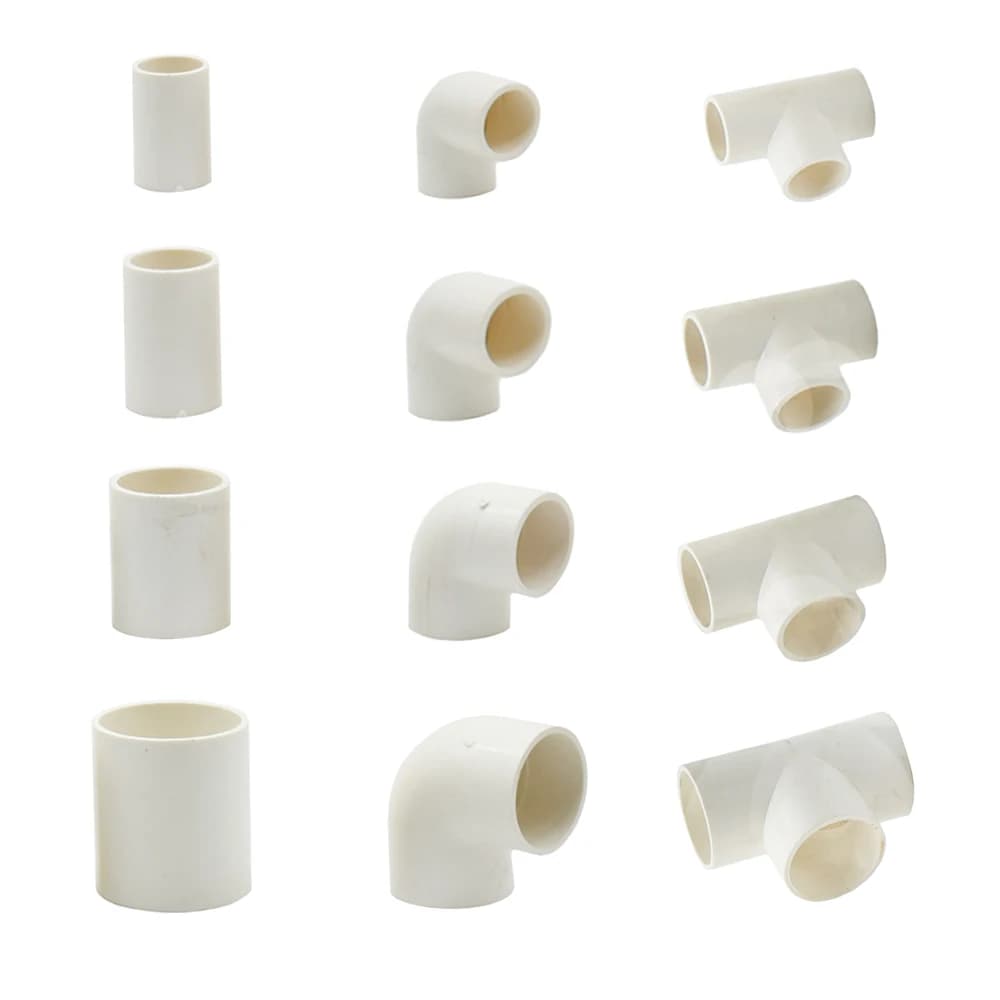 Connettore per tubo in PVC 20/25/32/40/50/63/75mm Gomito a T Giunto dritto Accoppiatore per saldatura in plastica Raccordo per tubi dell'acqua per irrigazione agricola