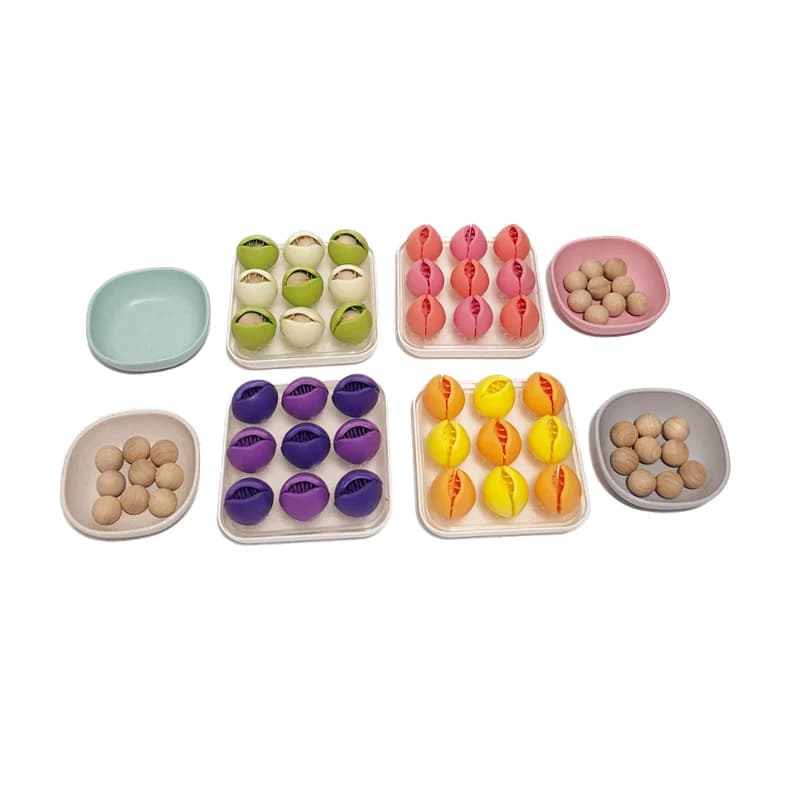 Giocattoli educativi Montessori Palline che inseriscono Gioco per bambini Dito Fine Abilità motorie Sviluppo Esercizio preliminare Regalo per bambini
