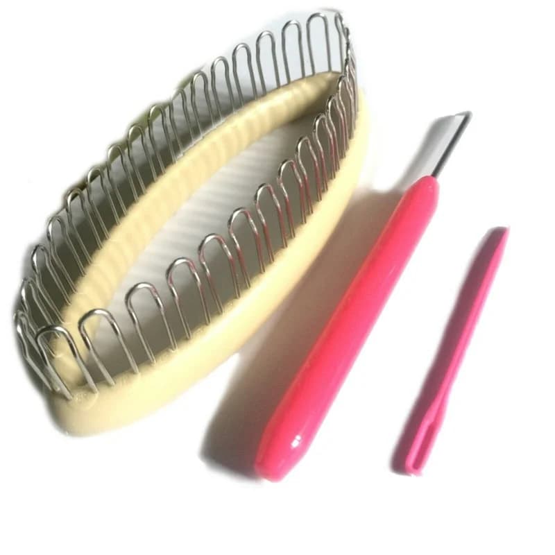 3pcs Sock Weaving Knitting Loom Craft Tools Set Household Knitting Accessories Hat Sleeve Weaver Needle Crochet Pin