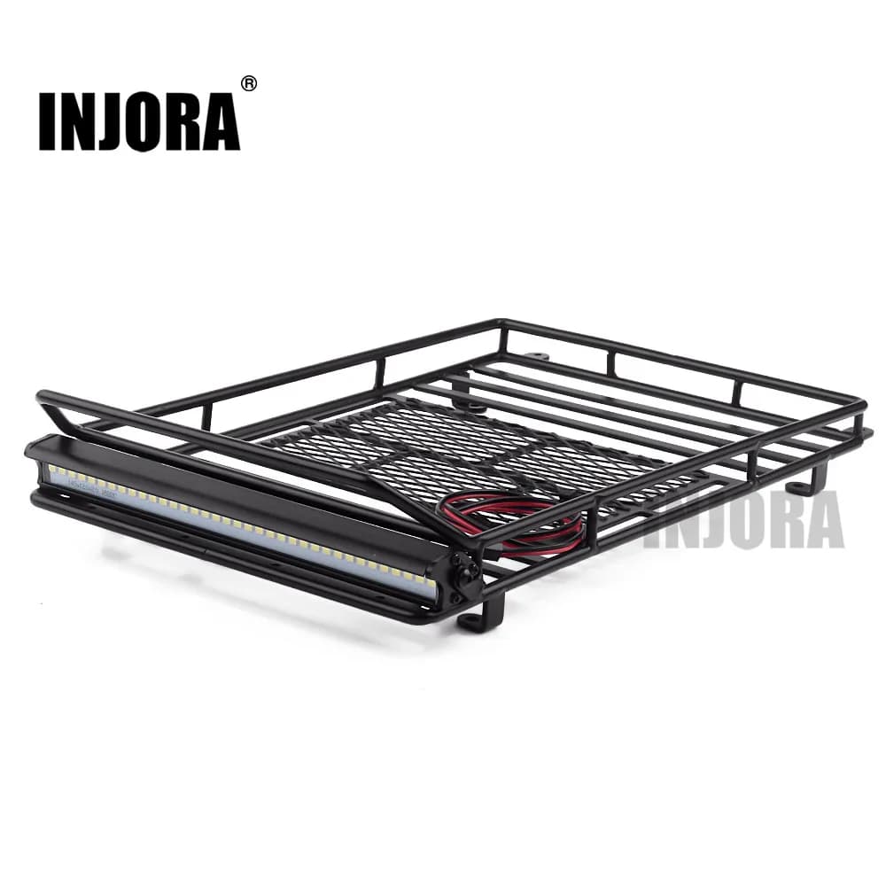 INJORA 245*150mm Wallet with LED Light Bar for 1/10 RC Crawler Car Axial SCX10 TRX4