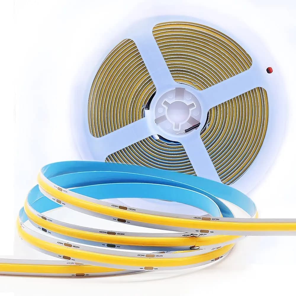 RA90 High Density 12V 24V LED Strip Light IP20 IP67 Waterproof 320/384/528/608 LEDs/m Tape Diode Soft COB 12 24 V Volt LedStrip
