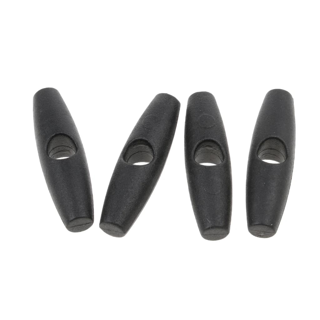4pcs di Campeggio Tenda Tenda Della Porta Clip di Cravatta Cravatta Up Rotola in su Fissare Fibbia Ovale Toggle Fermacorda e ganci