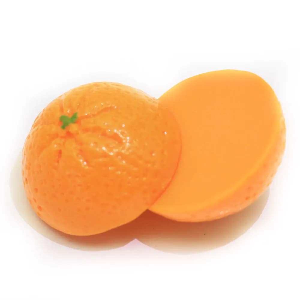 20/50pcs carino nuova resina frutta arancione simulazione cibo in miniatura arte Flatback Cabochon decorazione artigianale fai da te