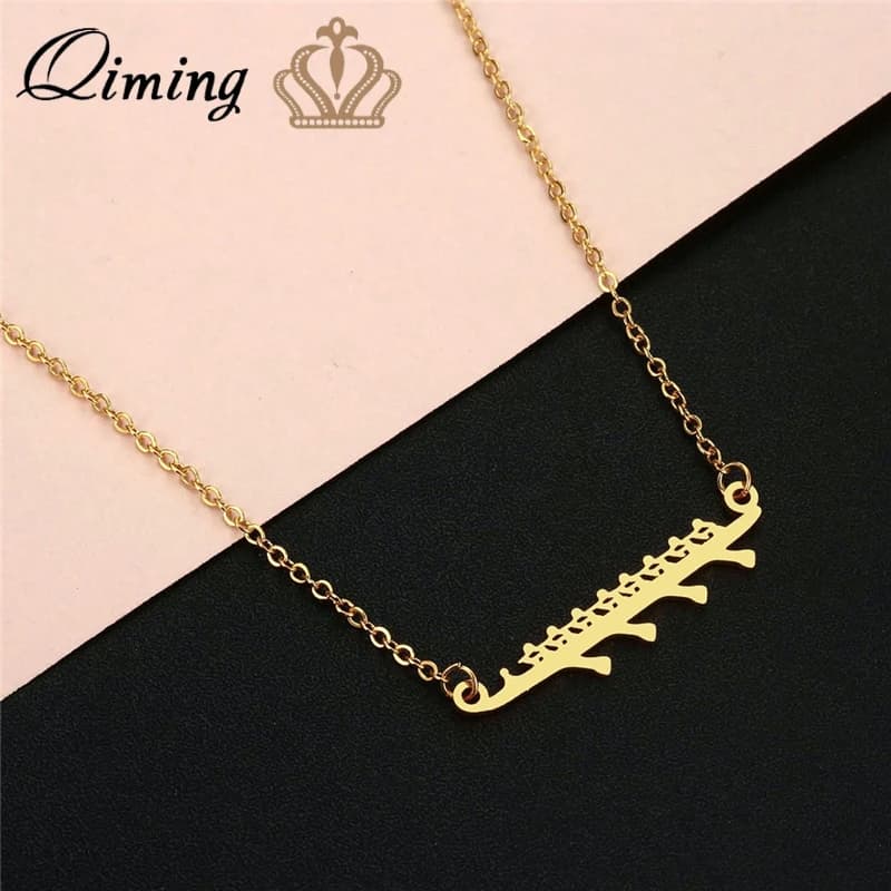 QIMING Crew Mate Shop ciondolo a remi Neckalce donna uomo girocolli di moda per canottaggio geometrico Neckalce Party Collar Collier