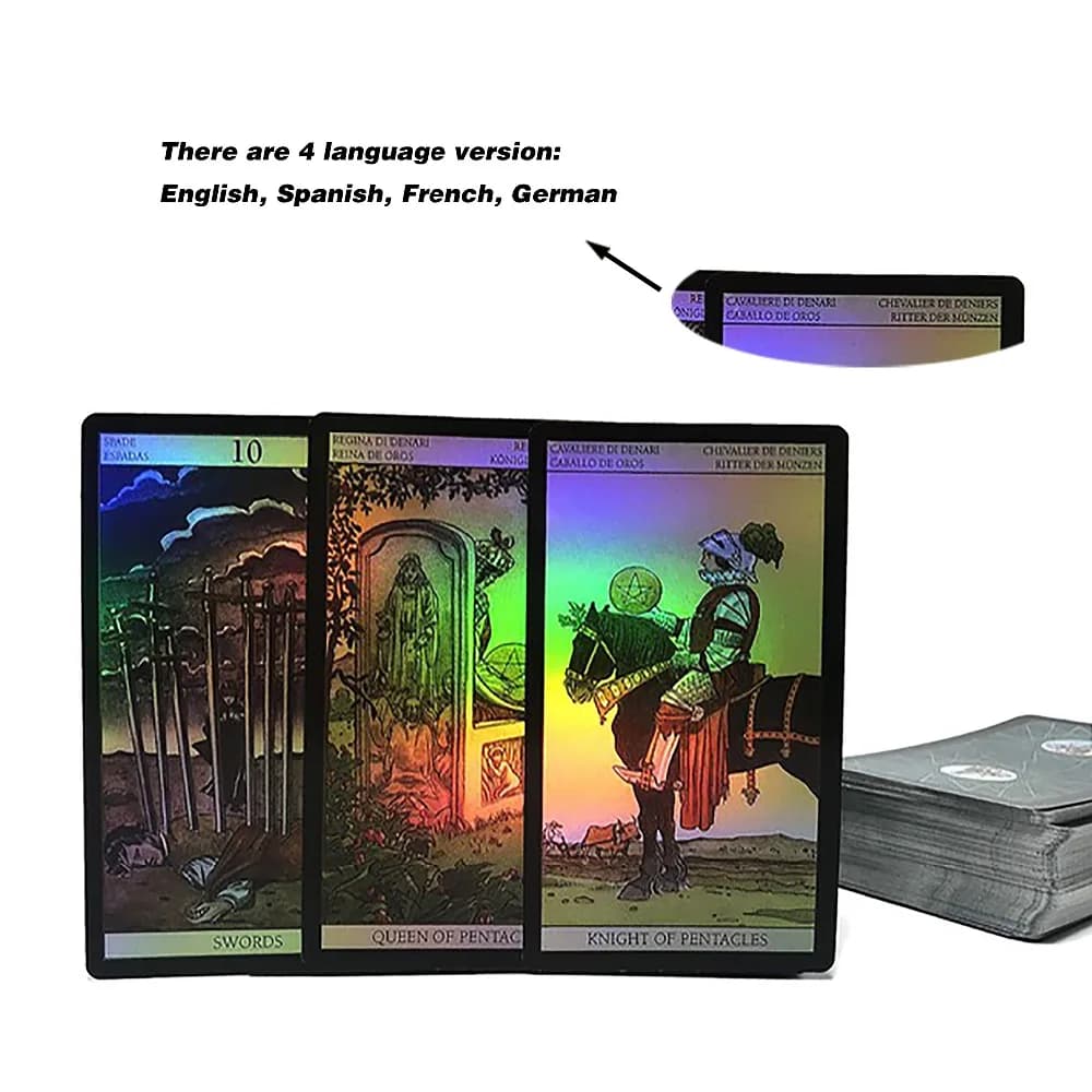 2022 In Spagnolo Tarocchi Nuova Visione Carte Divinazione Arcangelo Carte Oracle Carte Oracle Inglese e Spagnolo Francese Tedesco Edizione