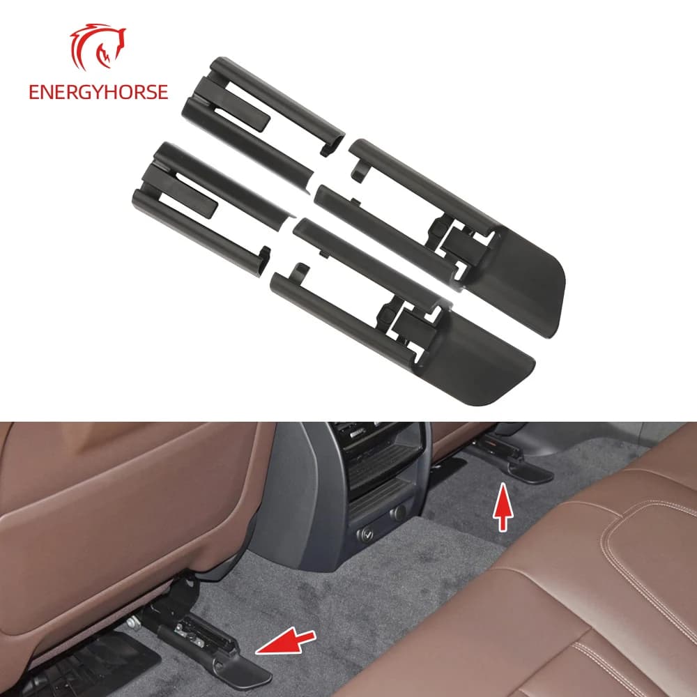 ABS Black Seat Track Cover Cover Covering Sliding Car Back Cloth Right For BMW G30 G11 G12 F15 F16 5 7 series X5X6