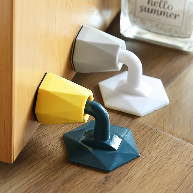 Tappo per porta muto in Silicone anti-urto antiscivolo supporti per porte nascosti pavimento di cattura fermaporta senza chiodi tappo per porta a muro per wc