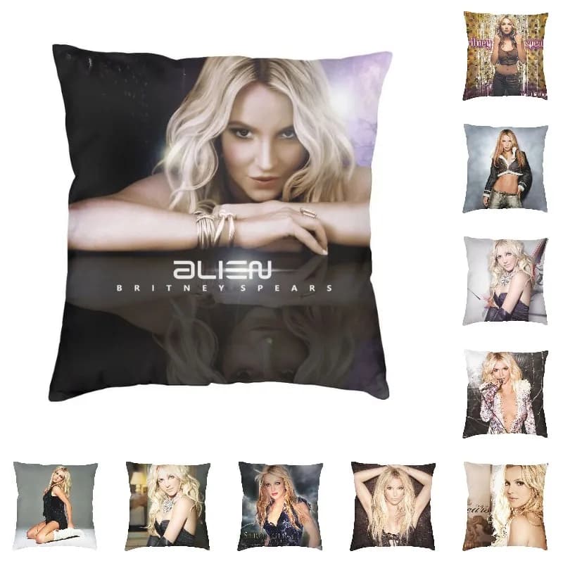 Custom Customized Sexy Britney Spears federa home decoration music singer TV actor liner for luxury pillow pillow federa for car
