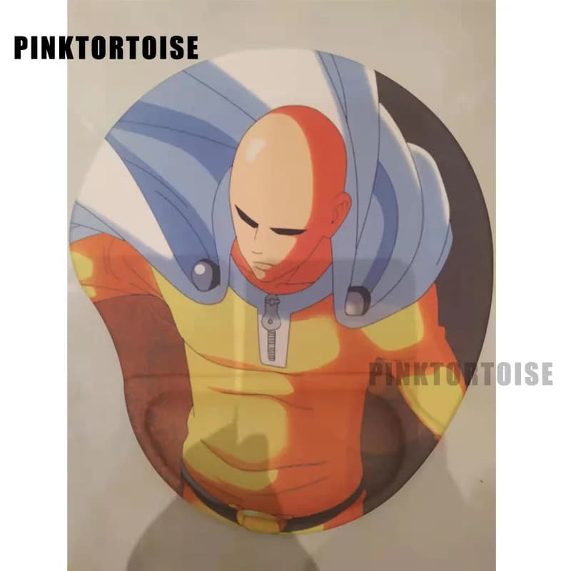 Anime ONE PUNCH-MAN pad mouse gamer Saitama Tappetino per mouse da polso in silicone bonze tappetino per PC