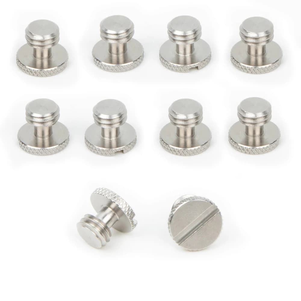 10pcs 3/8 "treppiede per fotocamera vite a sgancio rapido fr Sachtler Strap custodia in pelle Rig Cage Gimbal Slider QR Ball Head Plate Mount