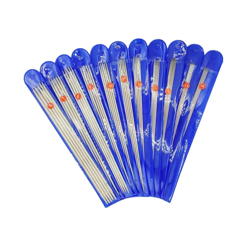 11 Dimensioni 5 Pz 25 cm/35 cm Aghi per maglieria dritti in acciaio inossidabile Uncinetti Ferri da maglia Set Tessuto maglione fai da te Taglia 6-16