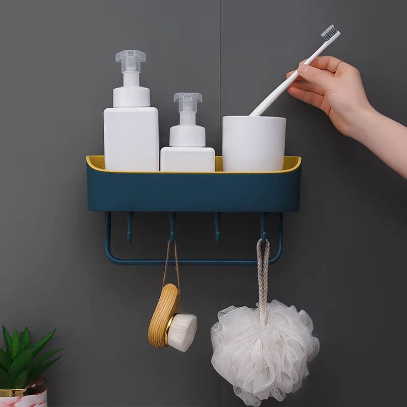 Portasciugamani Portaspazzolino Portaoggetti Asciugamano Dispenser automatico per dentifricio Accessori per il bagno Scaffali Organizzatore