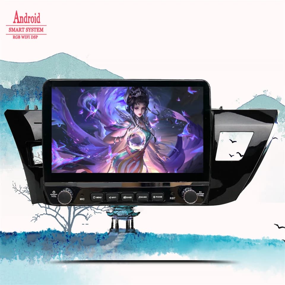 Autoradio Android 14 Octa-Core 128GB per Toyota Corolla 2012-2016, Stereo Audio Video, GPS, Navigatore, Mappa, 4G, WIFI, Carplay, Auto RDS