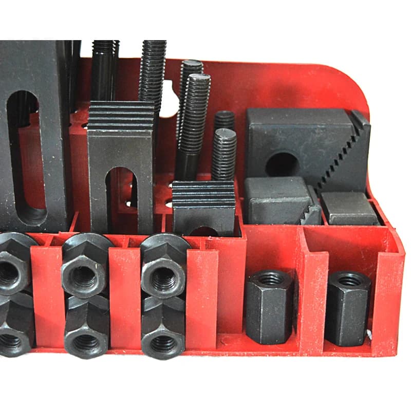 Parti di stampi per piastre combinate per fresatrice M10 58 pezzi/set Piastra di pressione per fresatrice Morsetto universale Codice di gruppo Ferro
