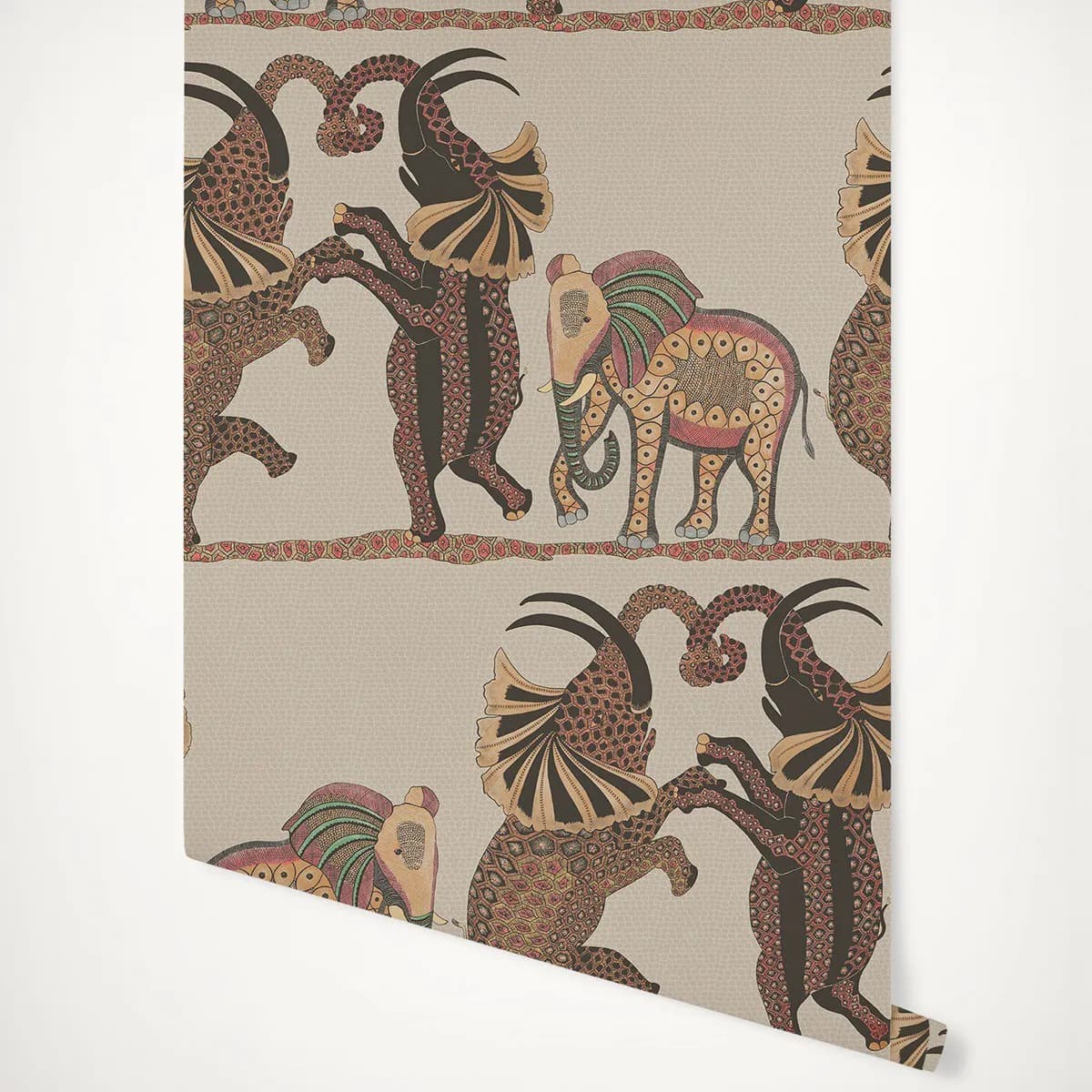 Elephant Dance Safari Dance carta da parati nordica 3d Papeete taglia stile scandinavo