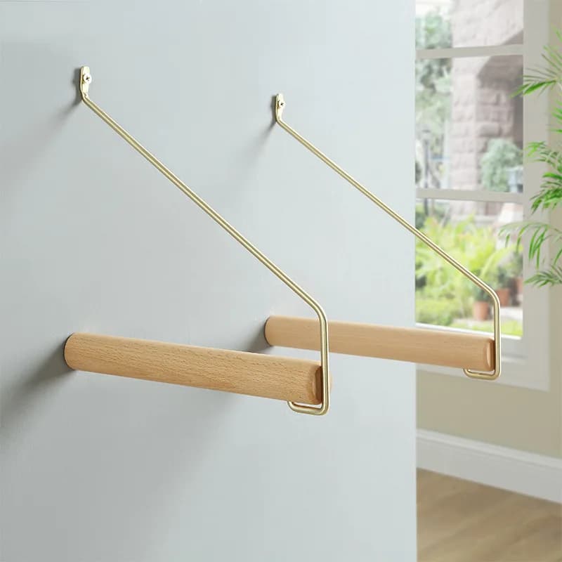 Minimalism nordic coat hangers wall coat hangers hangers coat hangers decoration wall simple wood solid wood Bkack walnut beech wood