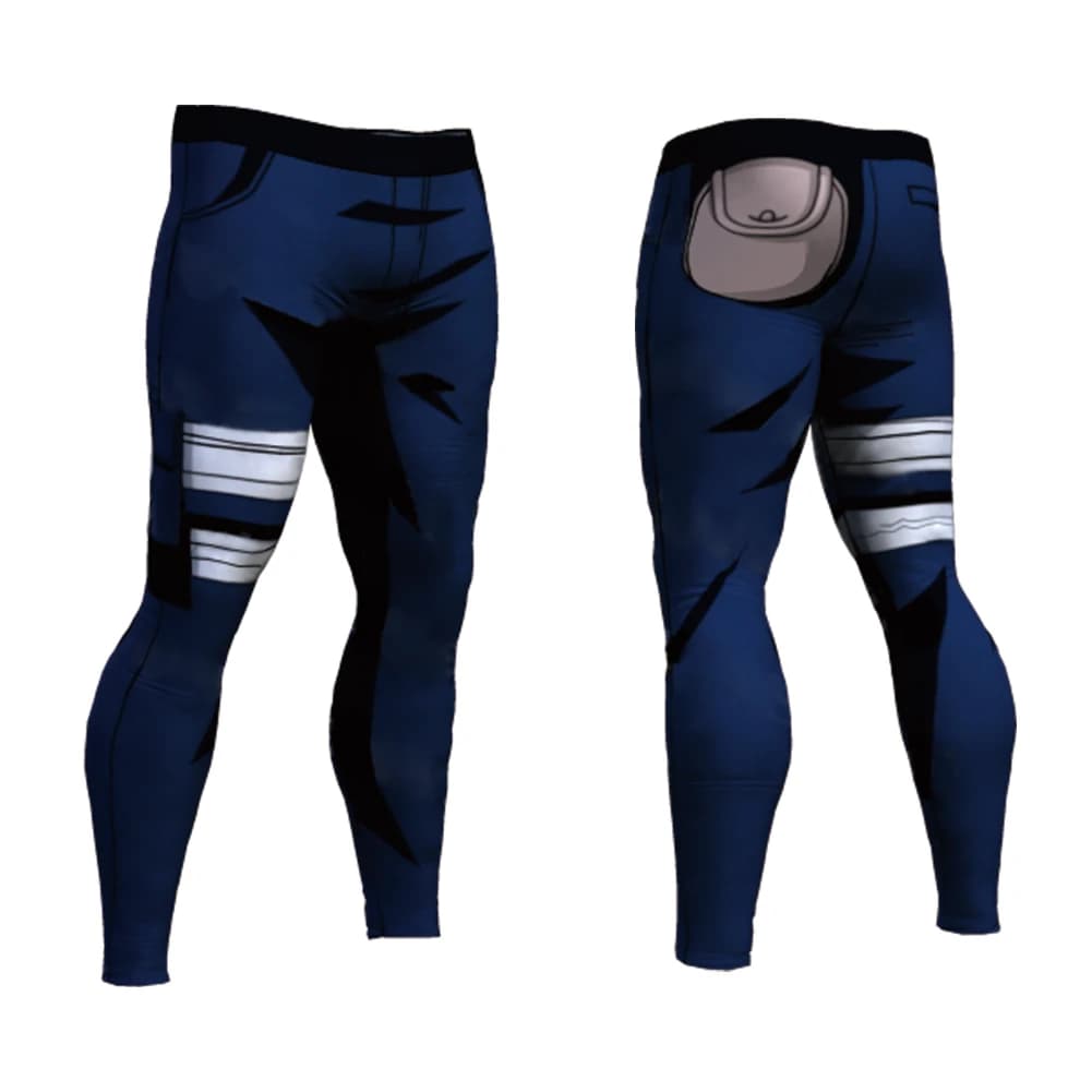 Summer New Men's Compression Pants Men's Leggings Running Gym Sport Fitness Pants With 3D Printing Fast Drying