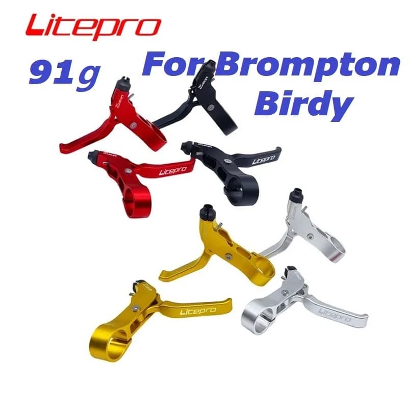 Litepro 91g leve freno bici pieghevoli ultraleggere per Brompton Birdy leva freno 22.2mm manubrio C pinza V leva freno