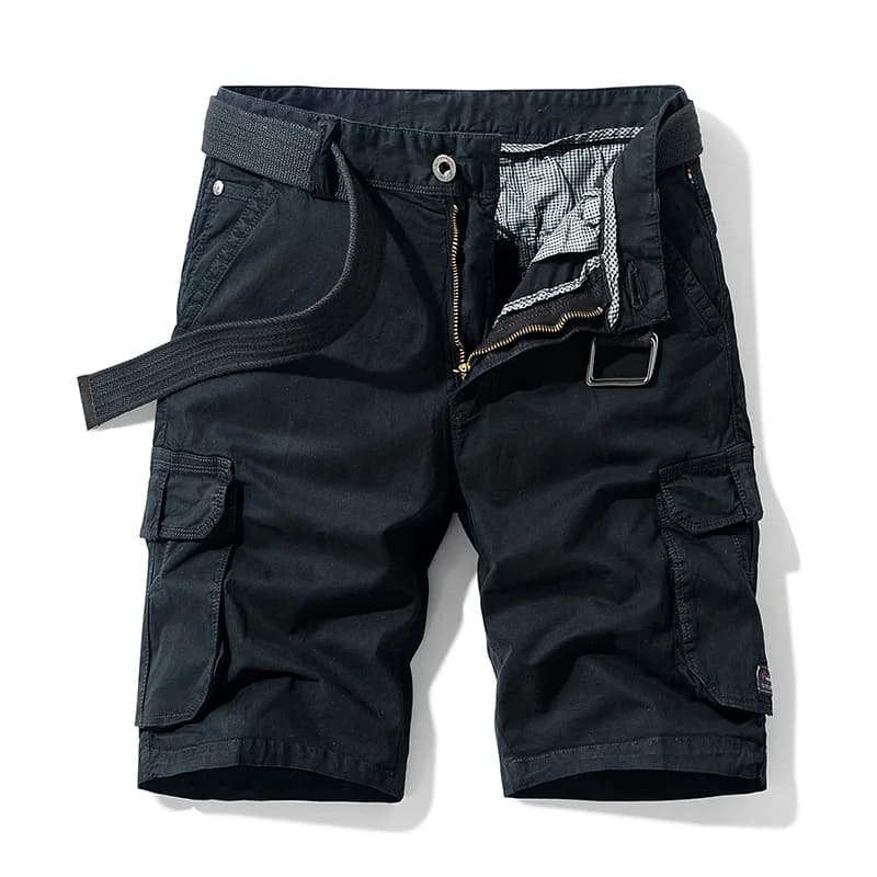2025 Pantaloncini cargo estivi da uomo Moda Pantaloncini casual Pantaloni cargo militari da uomo Pantaloncini tattici maschili in cotone Senza cintura Taglie forti