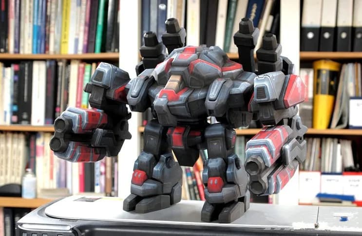 Starcraft 2 Thor Terran girello meccanico modello di carta Kit artigianale 35cm = 14 "puzzle alti giocattolo fatto a mano fai da te