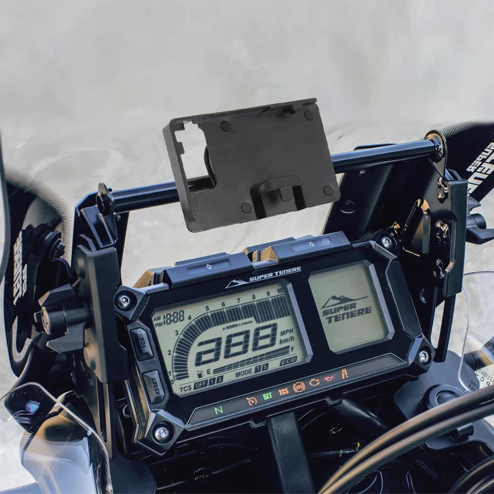 For YAMAHA XT1200Z XT 1200 Z Super Tent 2017-2020 GPS Moto SMART TELEPHONE GPS Navigation Bracket Stick Plate Adapting Support Kit