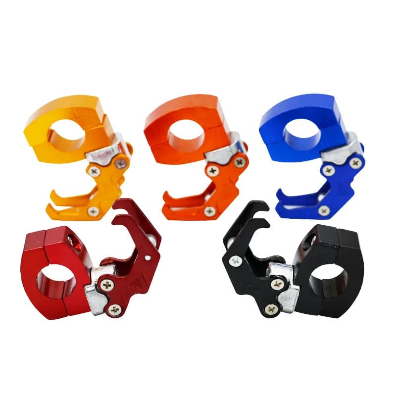 1Pc 7/8 ''22MM aluminium universal bike hook for bicycle bag for luggage coat hangers helmet claw hook support for bag