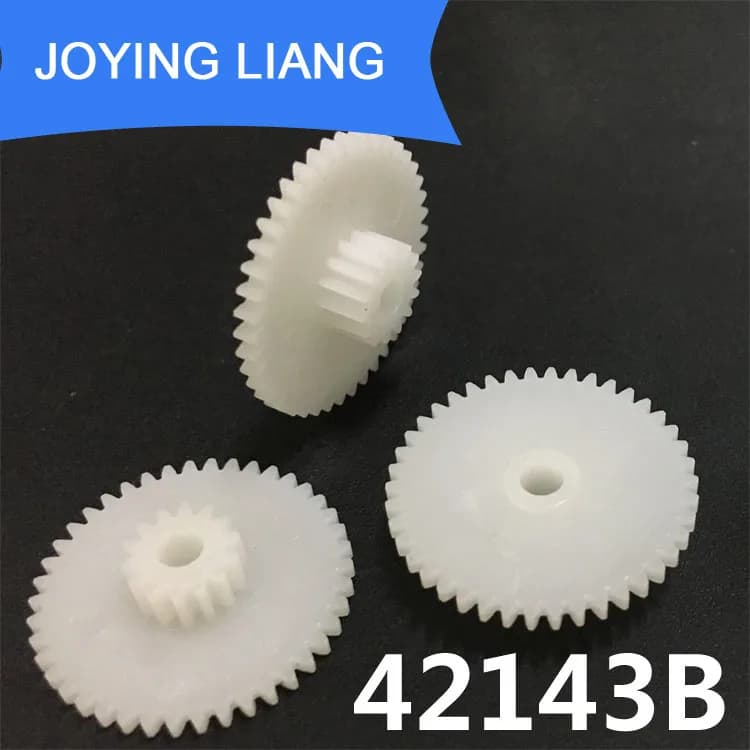 42143B 0.5M ingranaggio OD = 22mm 42 denti + 12 denti 3.05mm foro doppi ingranaggi in plastica accessori Steampunk accessori giocattolo 10 pz/lotto