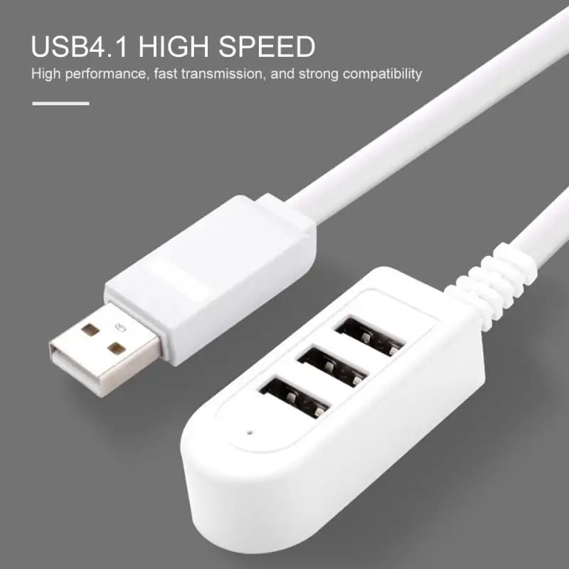 Uno per tre nuovissimo hub multi-USB a 3 porte, splitter 5 V, cavo di prolunga per caricabatterie, cavo di prolunga esterno Hub splitter USB 3.0