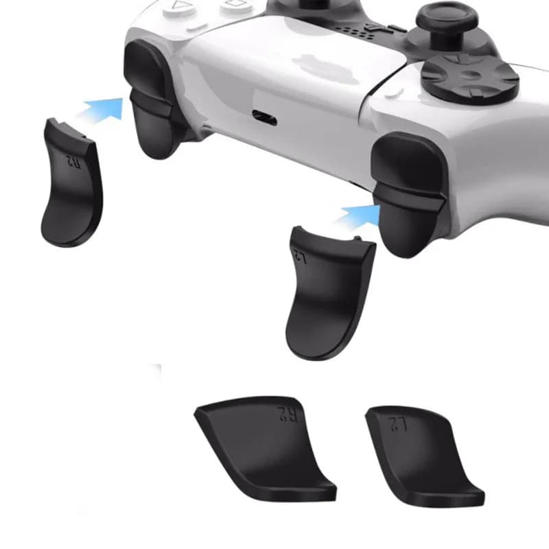 R2 L2 Doppio Trigger Extender Chiave di Miglioramento Pulsante Allungato Parte per Sony DualSense 5 PS5 Controller Thumbstick Custodia Accessorio