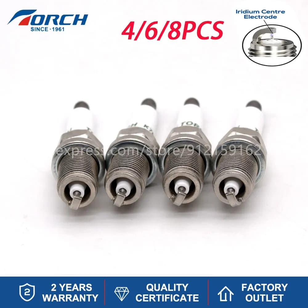 4-8PCS Iridium Candles TORCH K7RTAI SMW251436 3707100EG01 Compatible with HAVAL H5/Leopaard CS10/BAIC BW007 2.0T 4G63S4T
