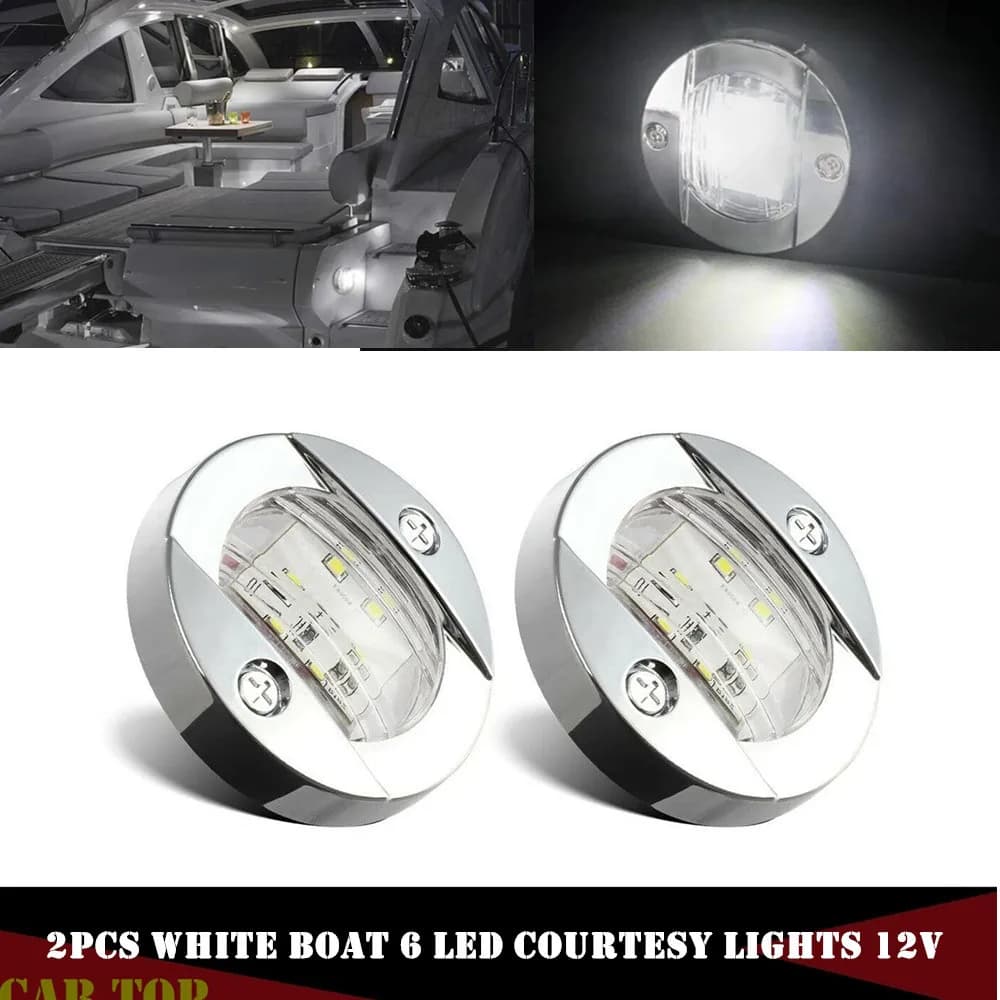 2PCS luci di marcia per luci di navigazione per barche accessori per barche luce per barca cromata ancoraggio di poppa luce di n