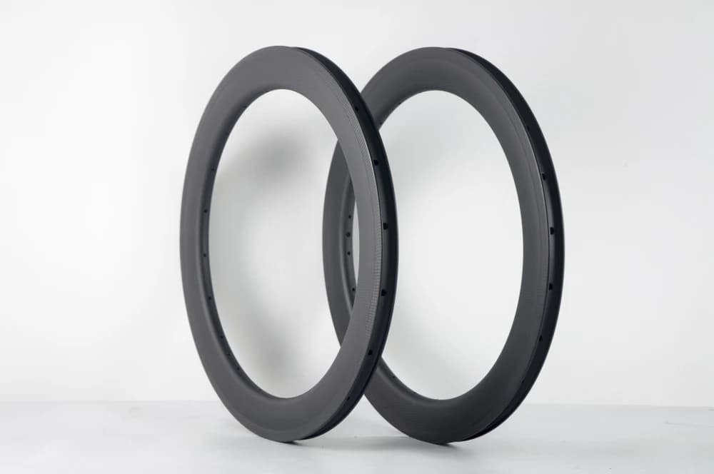 Cerchi per copertoncino in carbonio da 22 pollici 2 pezzi Ruota piccola Bici pieghevole opaca 3K UD ruote per bicicletta in fibra di carbonio completa 22er 451mm