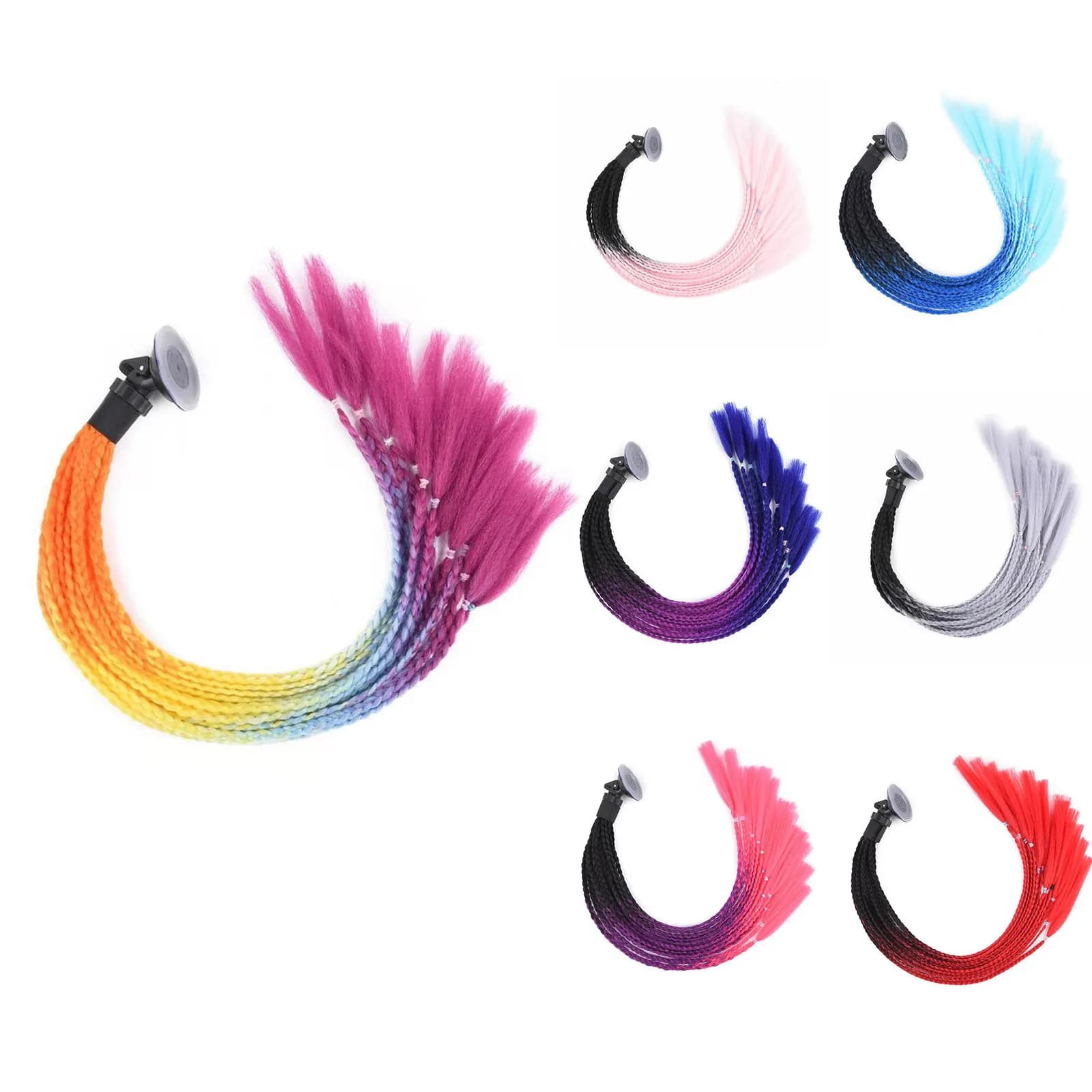 Motorcycle Helmet 60 cm Dreadlocks Helmet Dirty Track Horsetail Helmet for Motorcycle Hair for Bike Motorcycle Helmet Decoration