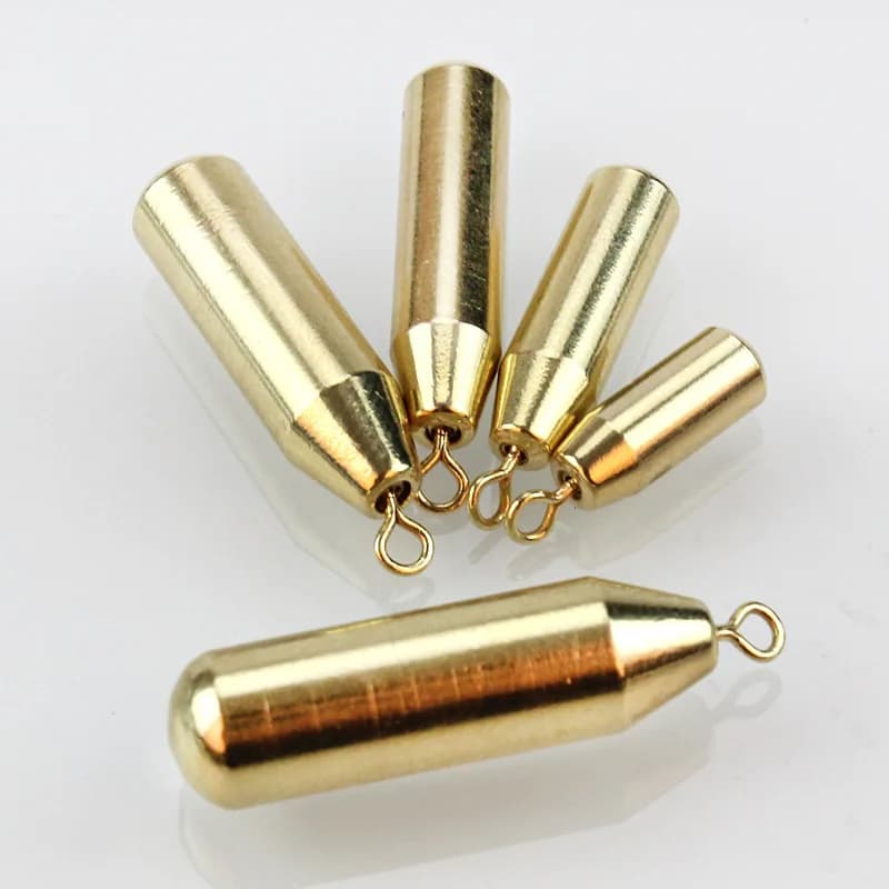 2-5 pz/lotto pesi di piombo da pesca sinpiombino da pesca Drop Shot Pensil piombo piombino accessori da pesca con pendente in rame