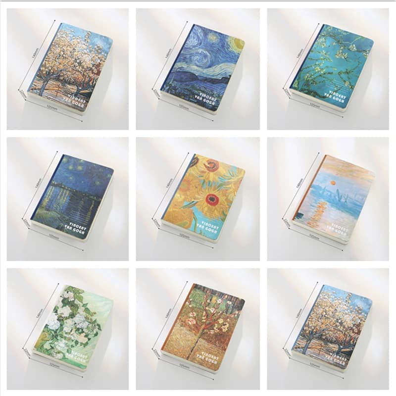 A6 Notebook Notebook portatile pittura a olio diario Record Book School Office Stationery Planner Journal Notebook Budget Book