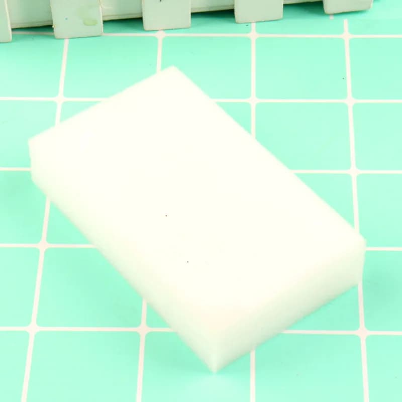 2 pezzi di additivi per melma forniture simulazione gelatina cubo spugne fette add-on fai da te spruzza per soffice argilla di melma trasparente