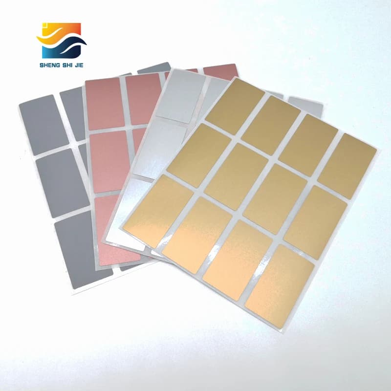 Shengshijie 23mmx42mm 4 Colors Scratch off Sticker 300pcs/pack Adhesive Stickers Party Activity Favors Stationery Sticker