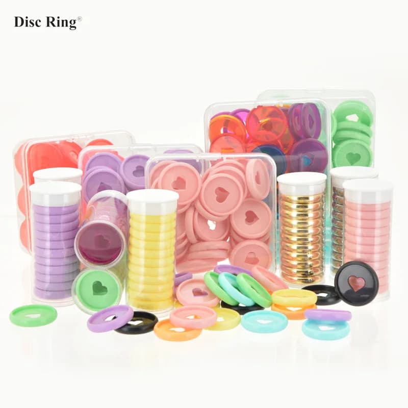 11/30 pz 28mm Foro Fungo Anelli di Rilegatura Dischi di Plastica a fogli mobili Notebook Raccoglitore Anello Planner Anelli Discbound Planner Fajas