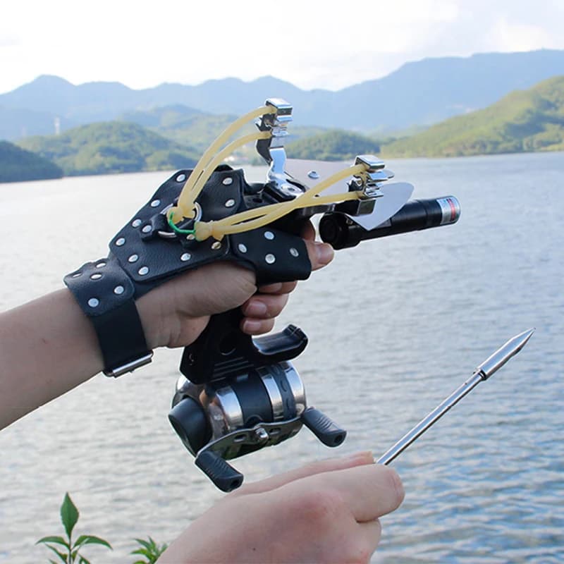 Fionde professionali tiro pesca fionda Set arco e freccia tiro all'aperto potente pesca catapulta caccia 2020