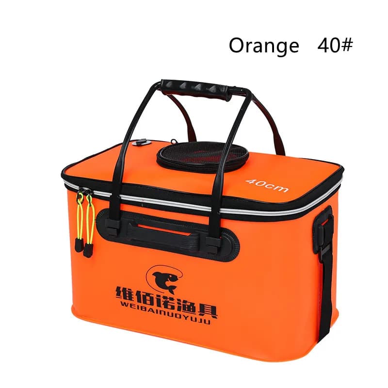 30 cm-55 cm Portable folding fishing bucket Outdoor EVA fishing gear box with handle Fishing bags Outdoor fishing water tank